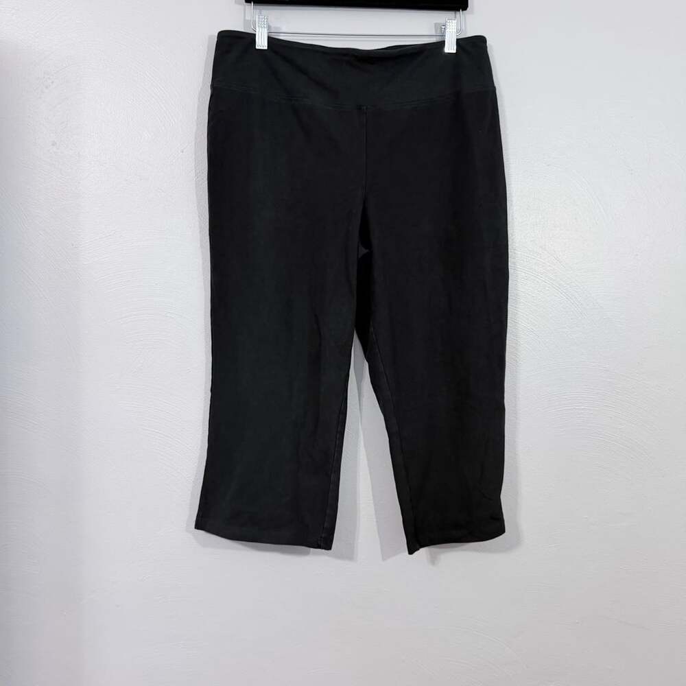 Women With Control Pants Size LP Black Cropped Capri Pants